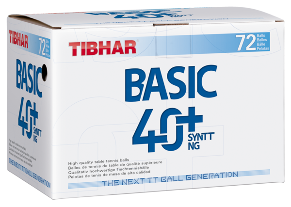 Tibhar Ball Basic 40+ SYNTT NG weiss 72er Karton